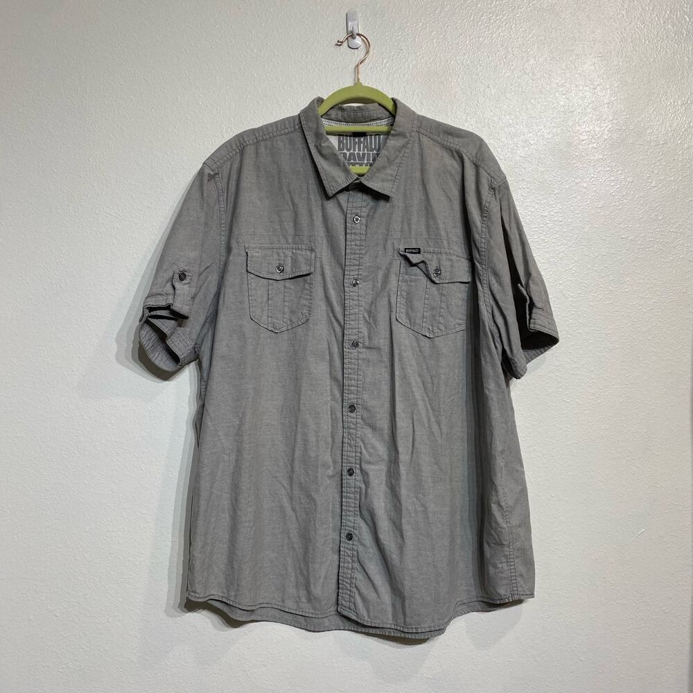 Buffalo David Bitton Shanley Button Front Shirt Size 2XL